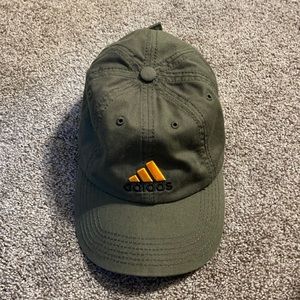 Adidas Army Green Strap Back Dad Hat